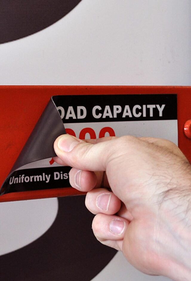 Temporary magnetic signage