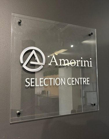 Acrylic signs adelaide amorini indoor sign